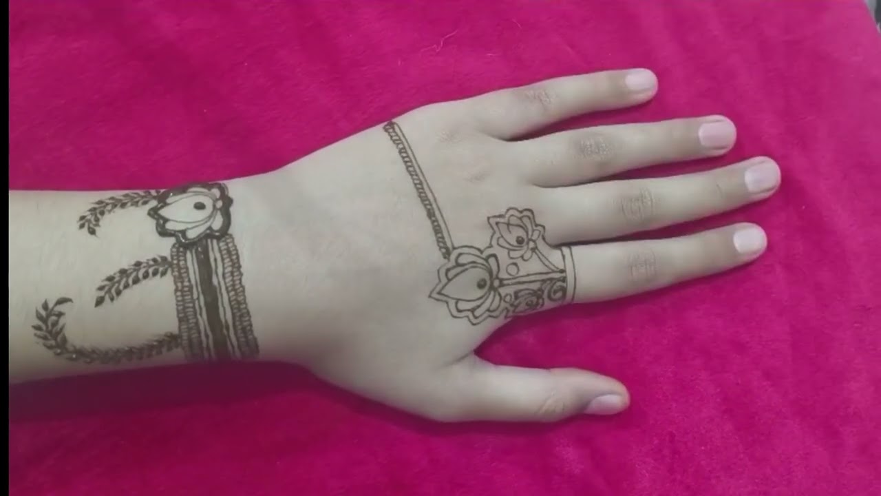 Lotus 🪷 mehndi design l Semi bridal mehndi design l easy and simple mehndi design l