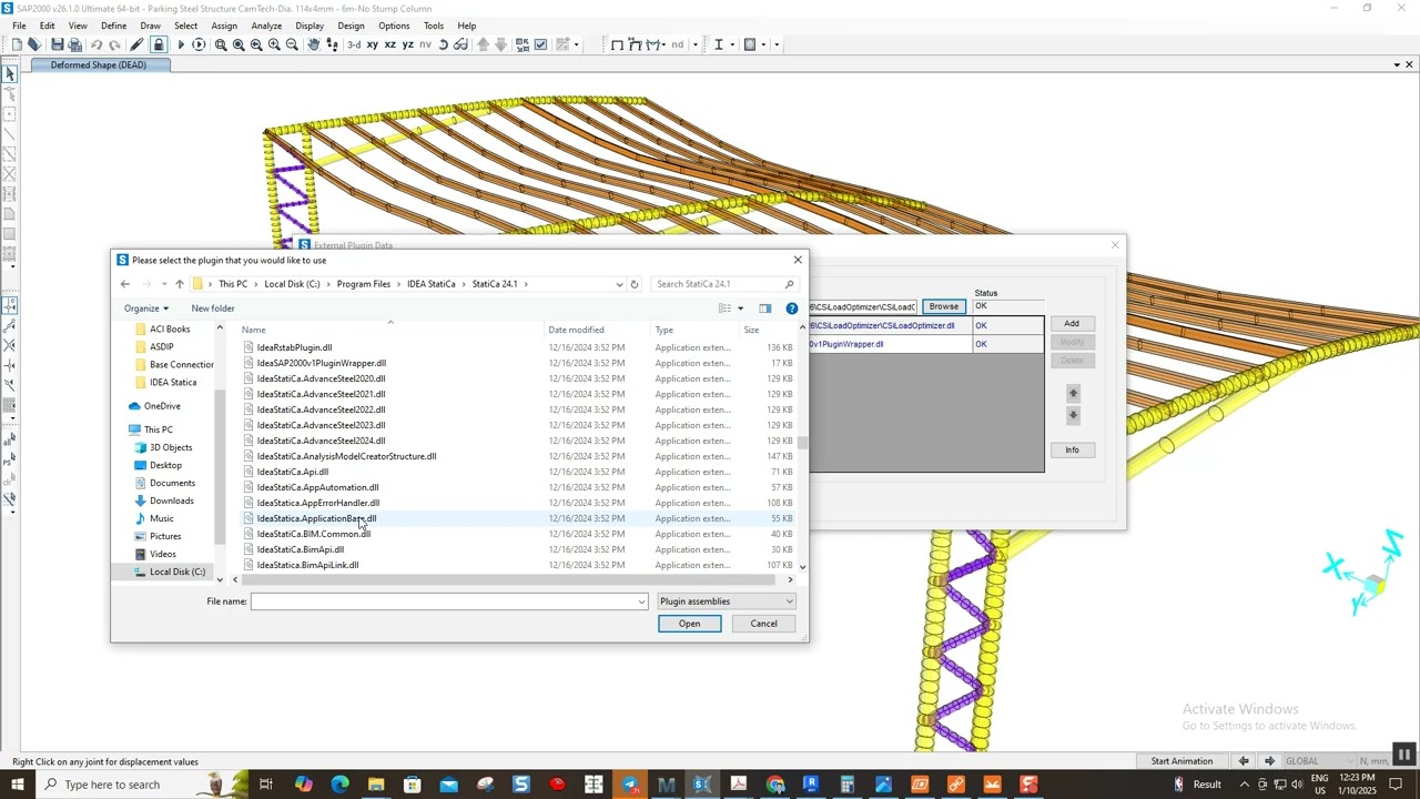 How to Add Plug in from SAP2000 to IDEA Statica