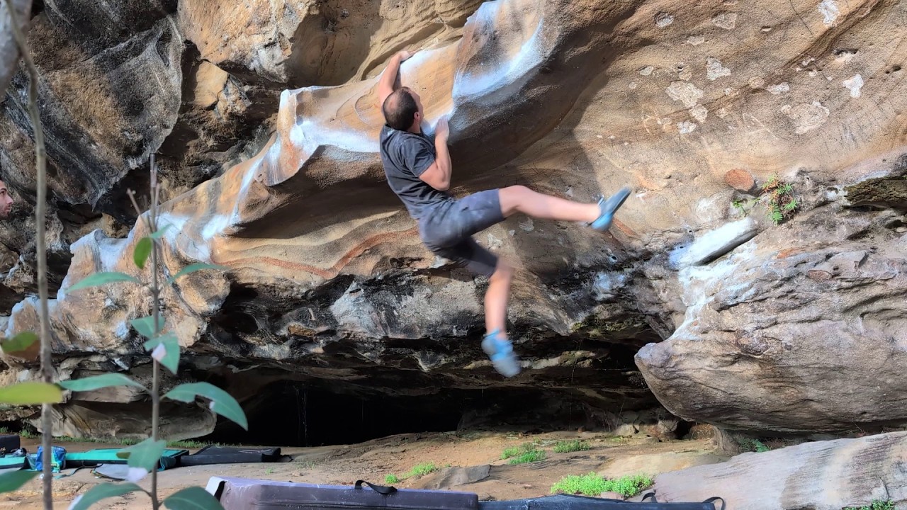 It's too hot to climb at Sissy Crag