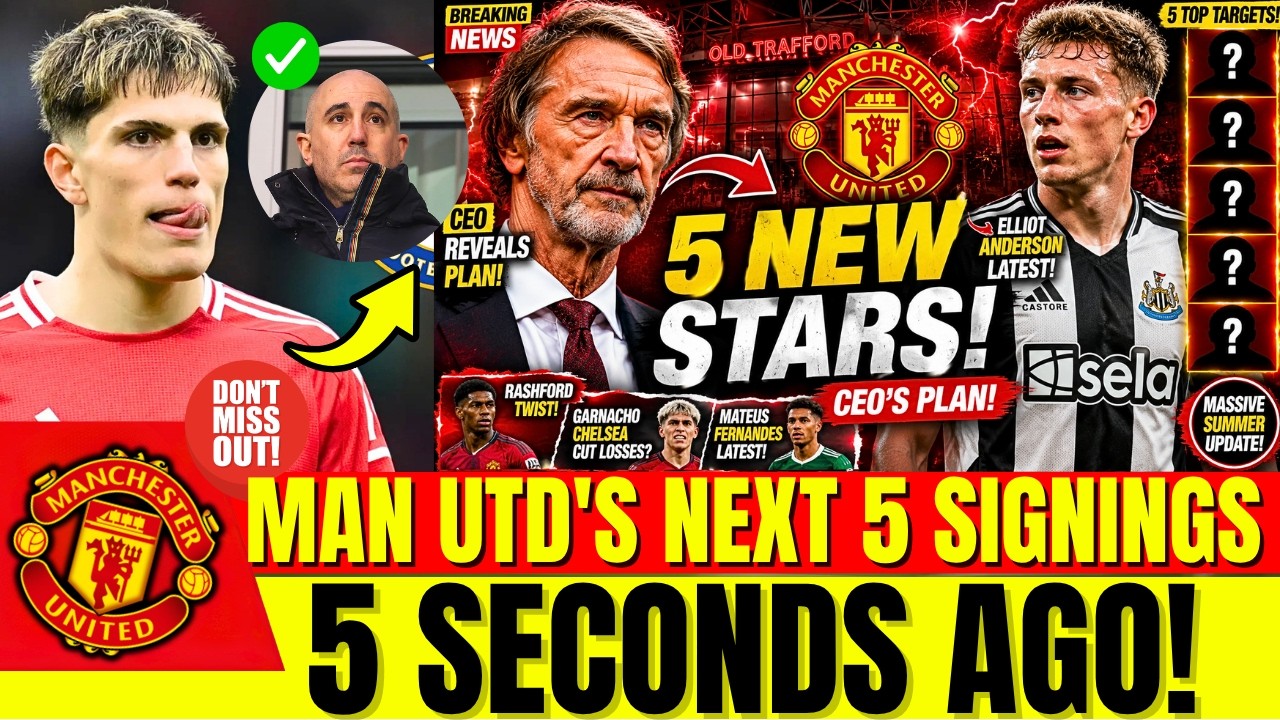 🔴 BREAKING! 🔥 MAN UTD'S NEXT 5 SIGNINGS REVEALED! CEO REVEALS MASSIVE TRANSFER PLAN #mufc