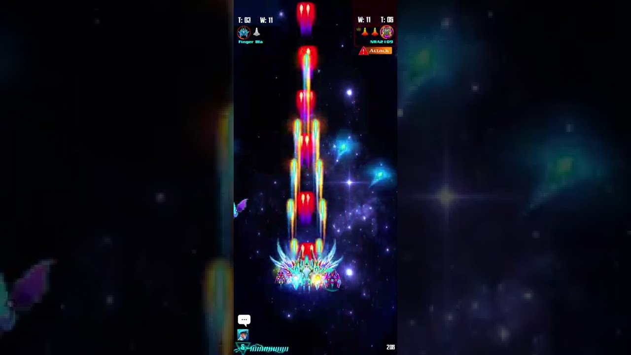 1 vs 1 PvP vs NRA2109 (Loss at wave 31 with 2 lives to 1) - Galaxy Attack Alien Shooter