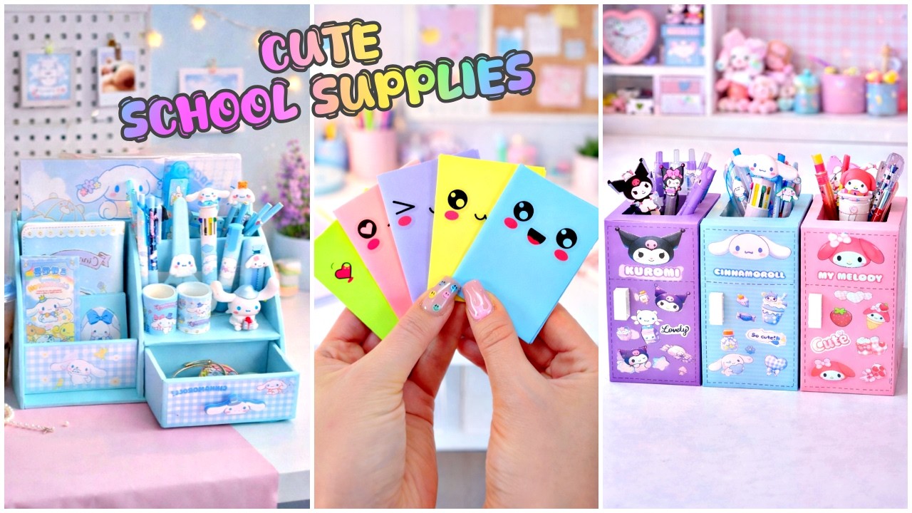 STOP Using Boring School Supplies! 🎀 DIY Aesthetic Stationery: Organizers, Mini Notebooks & More!