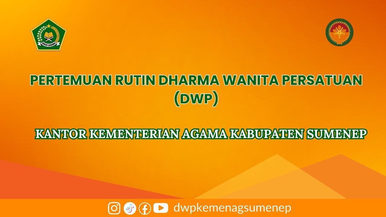 Kamis, 12 Februari 2026 Pertemuan rutin Dharma Wanita Persatuan Kemenag Kabupaten Sumenep
