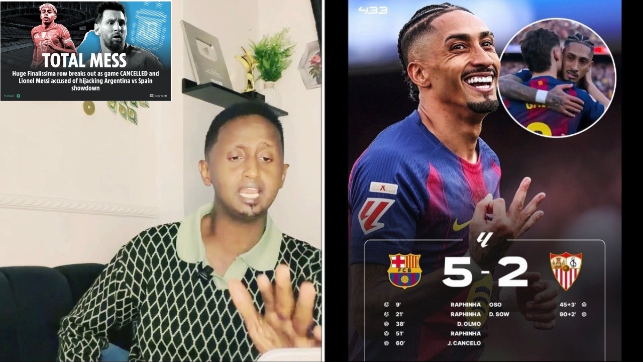 SHOOK see WAX u jiraan Messi miya ka cabsaday YAMAL Finalka 6 GOOL,Guushii BARCE,Ceebta Liver+UNITED