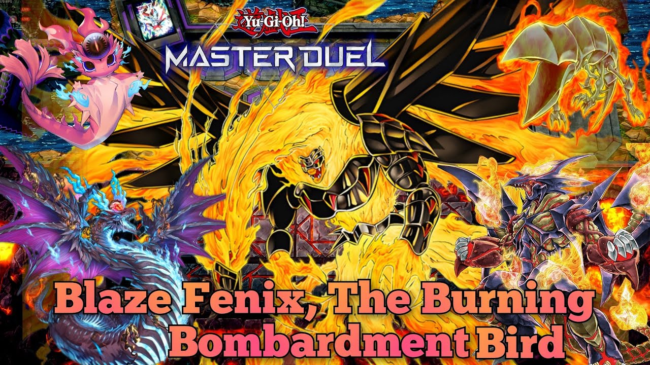 Yu-Gi-Oh Master Duel Blaze Fenix The Burning Bombardment Bird Volcanic Snake-Eyes Deck Card Profile