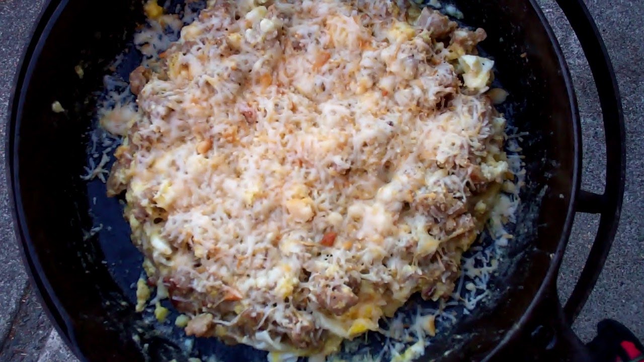Sausage & Eggs with Hickory Smoked Parmesan Cheese