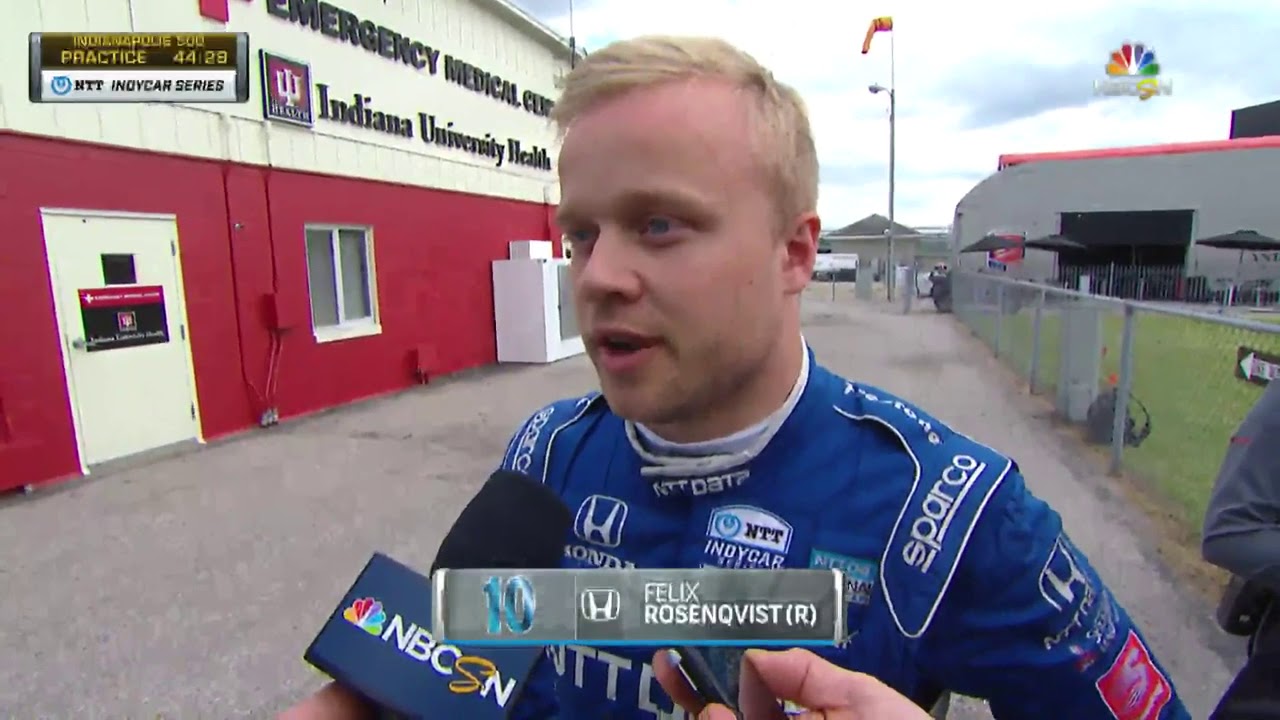 Interview | Felix Rosenqvist Speaks After Crash During Indy 500 Practice on May 15