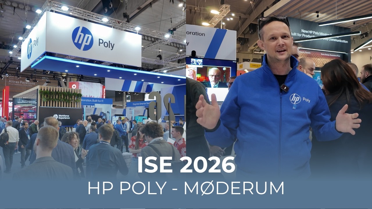 Globe Systems på ISE 2026 - HP Poly Møderumsløsninger