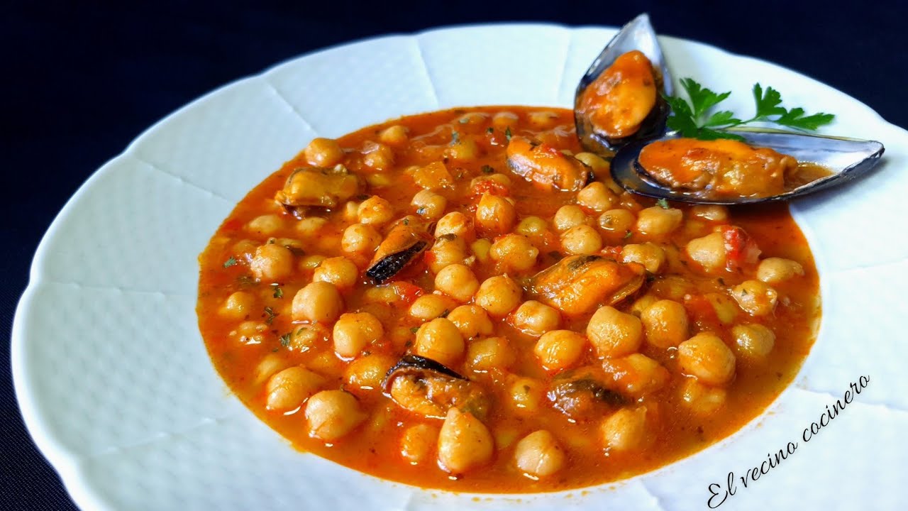 Garbanzos con MEJILLONES 🦪