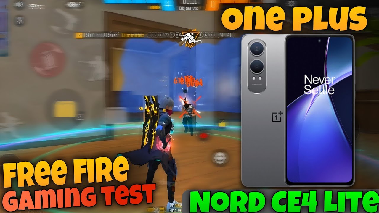 Free Fire Gaming Test In One Plus Nord CE4 Lite | One Plus Nord CE4 Lite Gaming Test 🎯