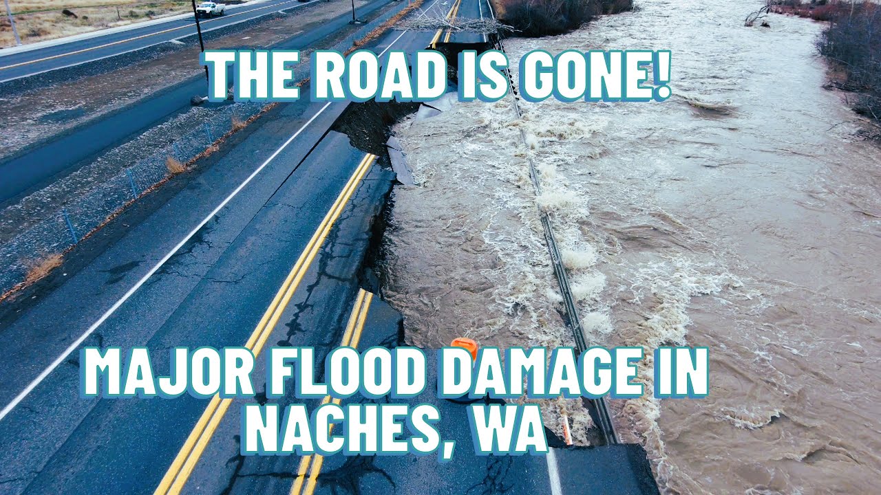 Major flooding in Naches Washington on 12.11.25