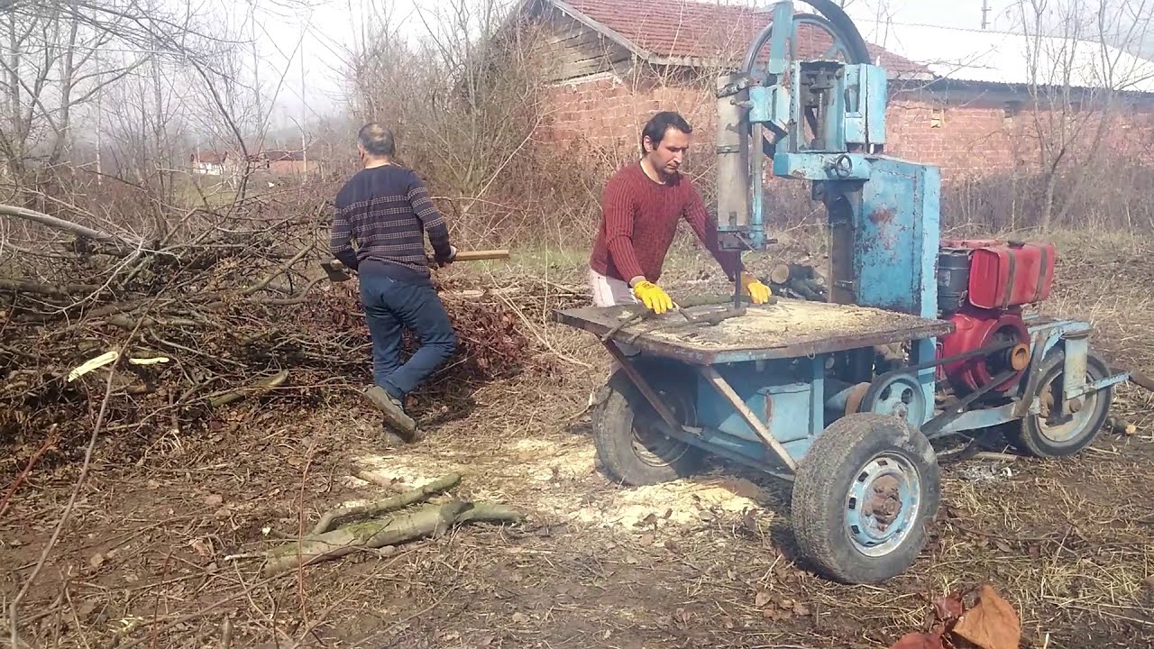 Pancar Motoru/Pompası İle Şerit Hızarda Odun Kesme Mucit Şaban