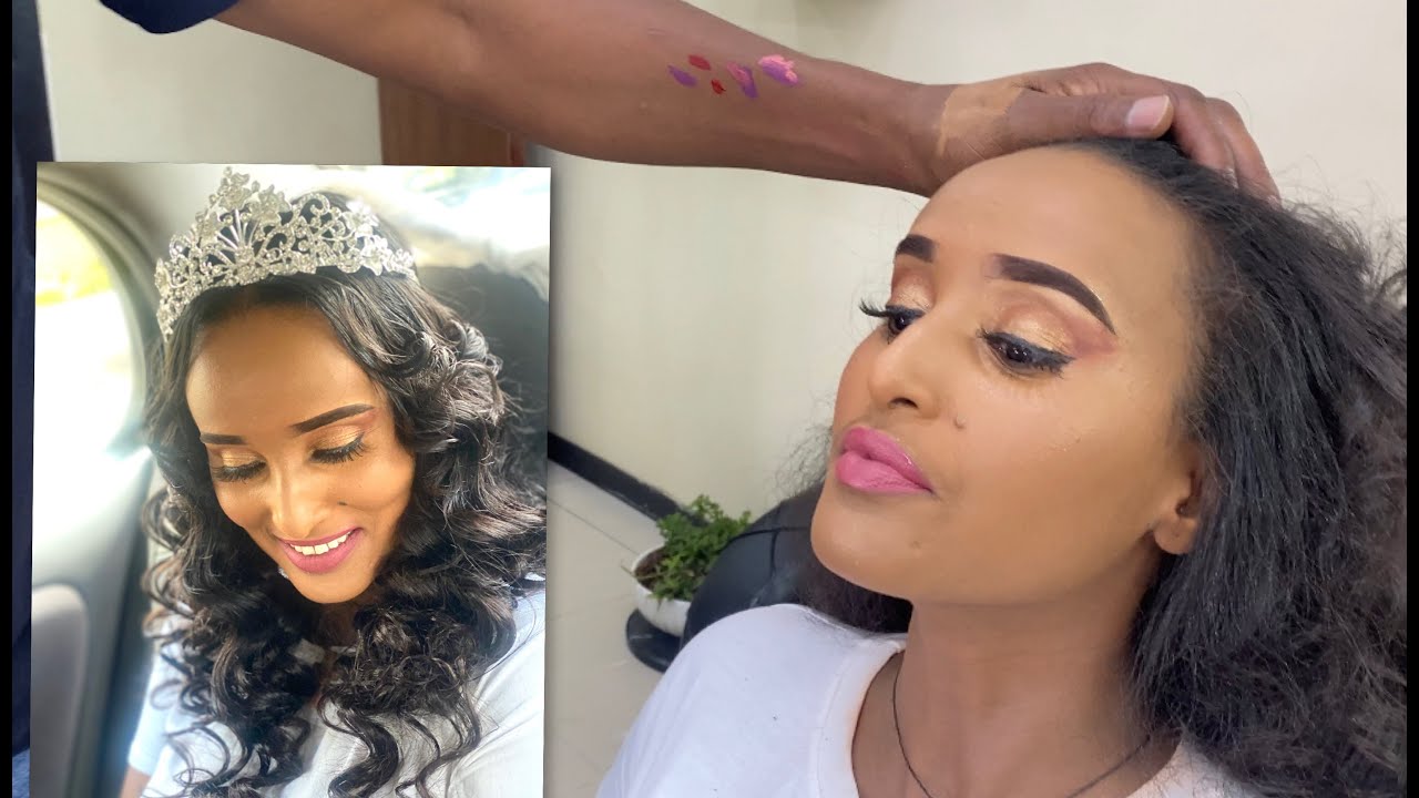 የሙሽራ ሜካፕ አሰራር / Easy Bridal makeup /Ethiopian wedding makeover / ሰርግ