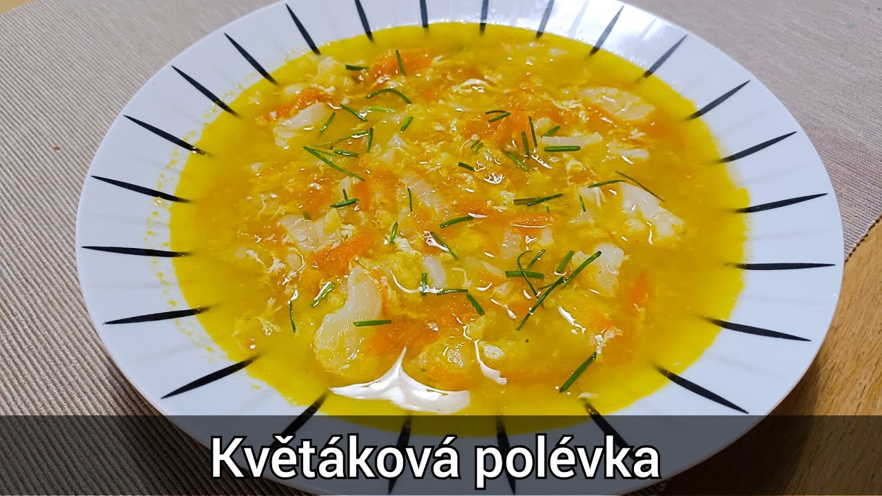 Květáková polévka - recept
