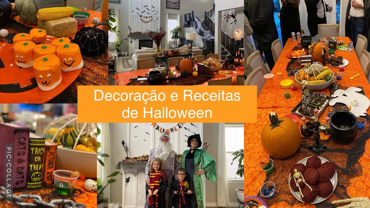 Decoração e receitas para festa de Halloween