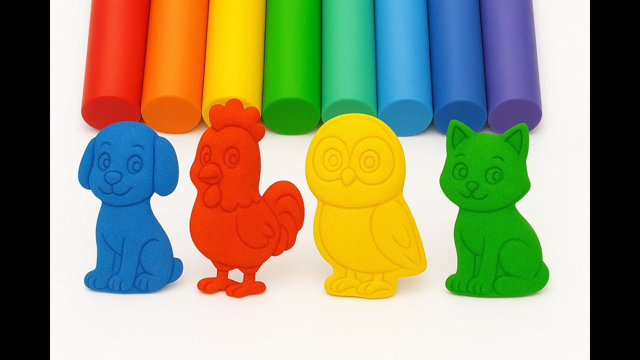 Cute Characters from Clay - Mold & Play! 🐾🎨 Fun Playdate for Kids