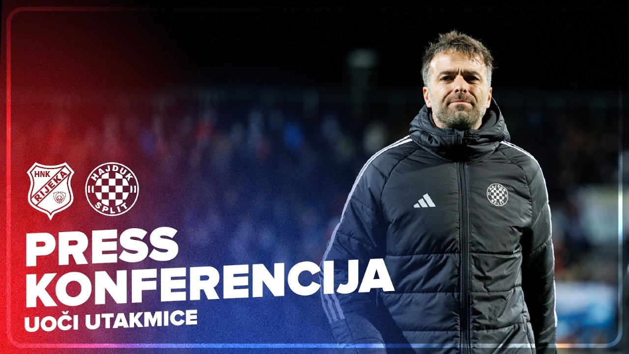 🎙️ Press konferencija uoči četvrtfinalne utakmice Kupa Rijeka - Hajduk 🔴🔵
