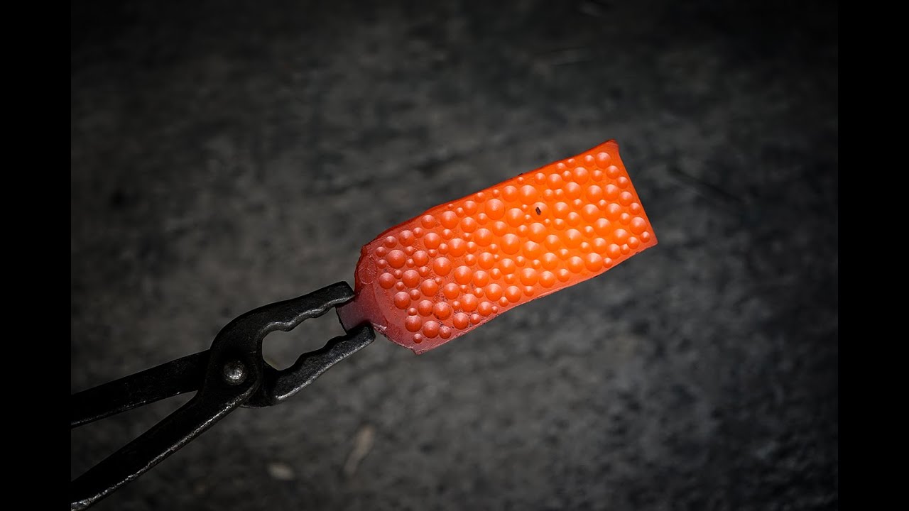 Making a damascus steel gyuto chef knife with food release