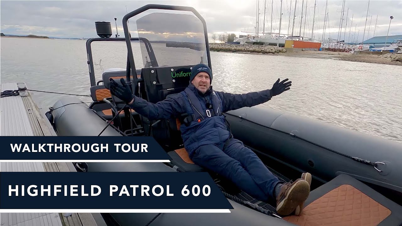 Highfield Patrol 600 — обзорная экскурсия — прочная и универсальная надувная лодка с прочным алюм...