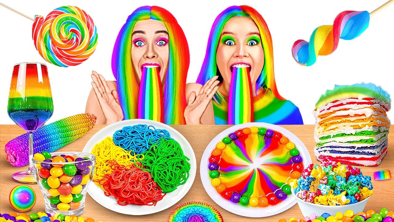حيل قوس قزح || تحدي الأزرار الغامضة! اصنع بنفسك وحرف يدوية