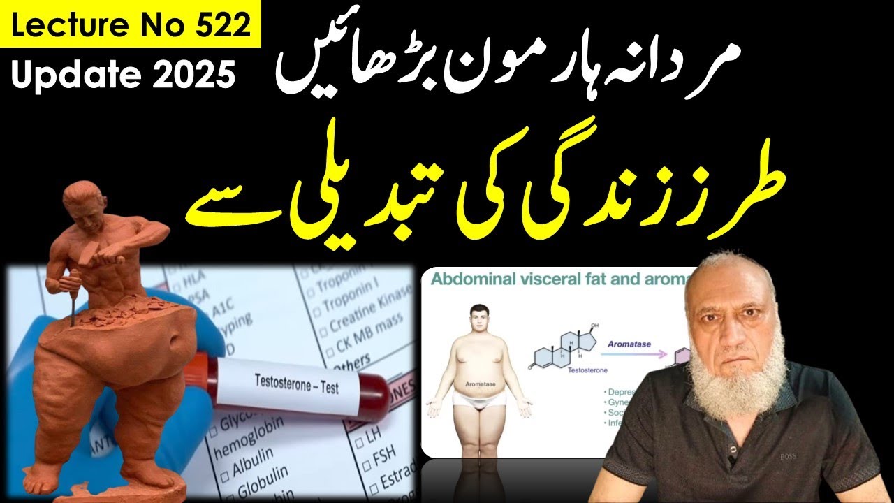 Natural way to increase Testosterone , A vital Hormone| Lecture no 522 , update 2025