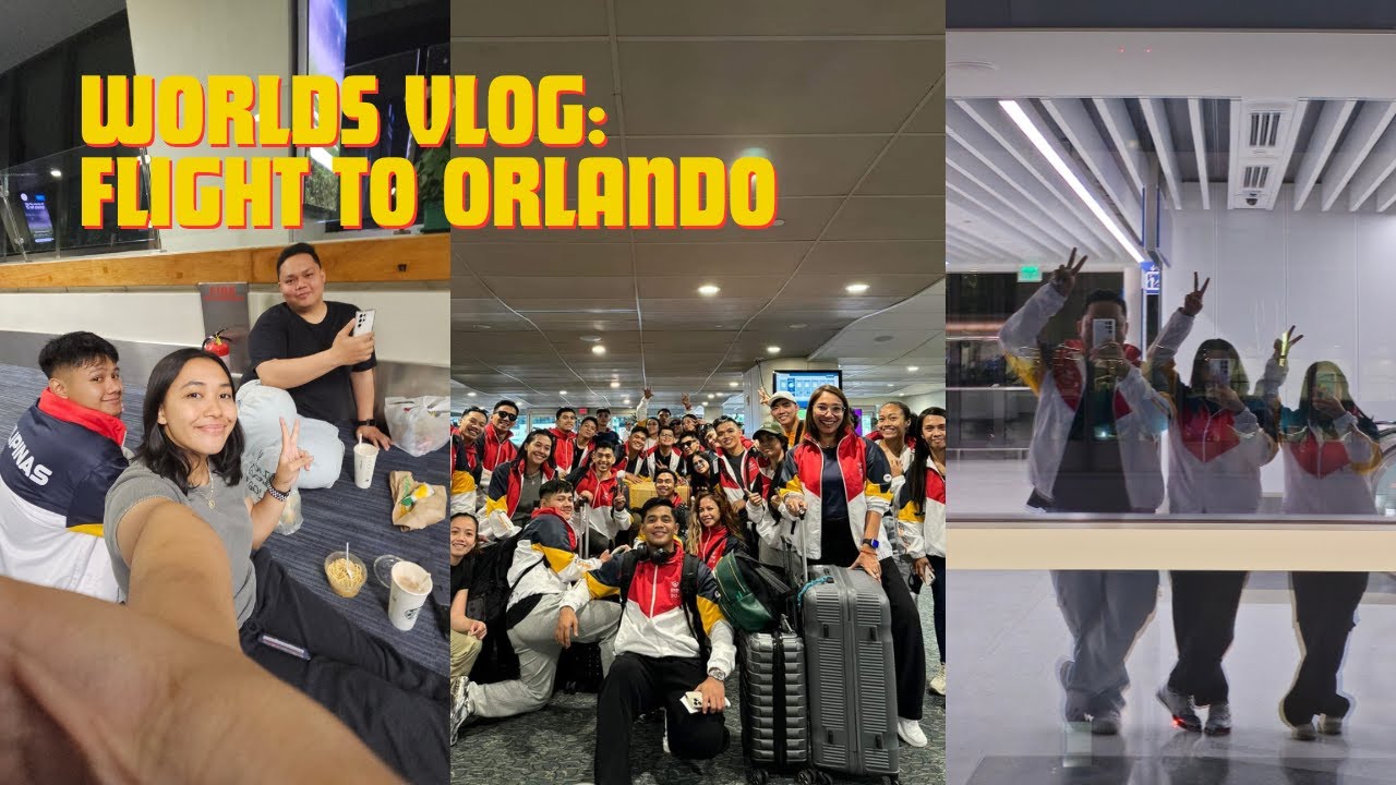 Worlds Vlog 2024: Flight from Manila to Orlando!!