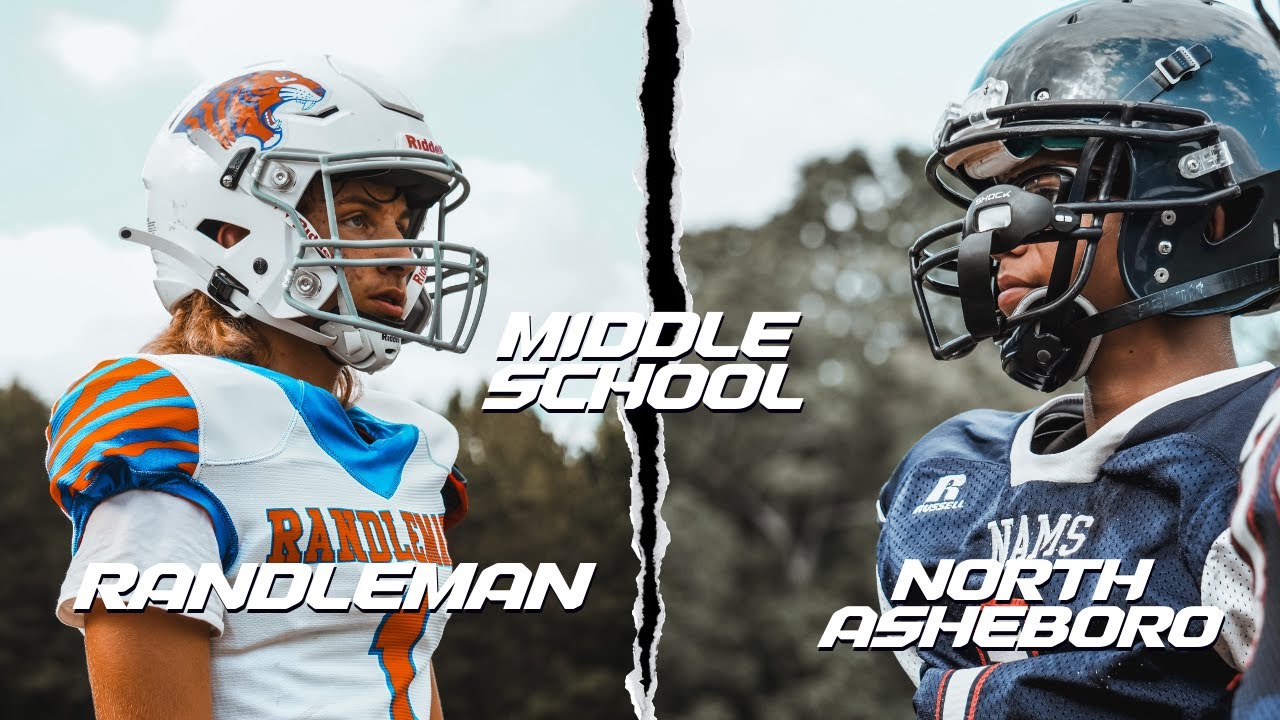 RANDLEMAN MIDDLE VS NORTH ASHEBORO MIDDLE #middleschoolfootball