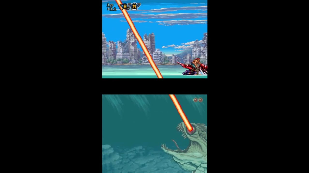 Contra 4 No-Death Hard Difficulty Playthrough (Direct DS Capture)