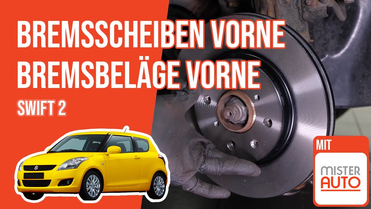 Wie Swift 2 Bremsscheiben vorne, Bremsbeläge vorne wechseln 🚗