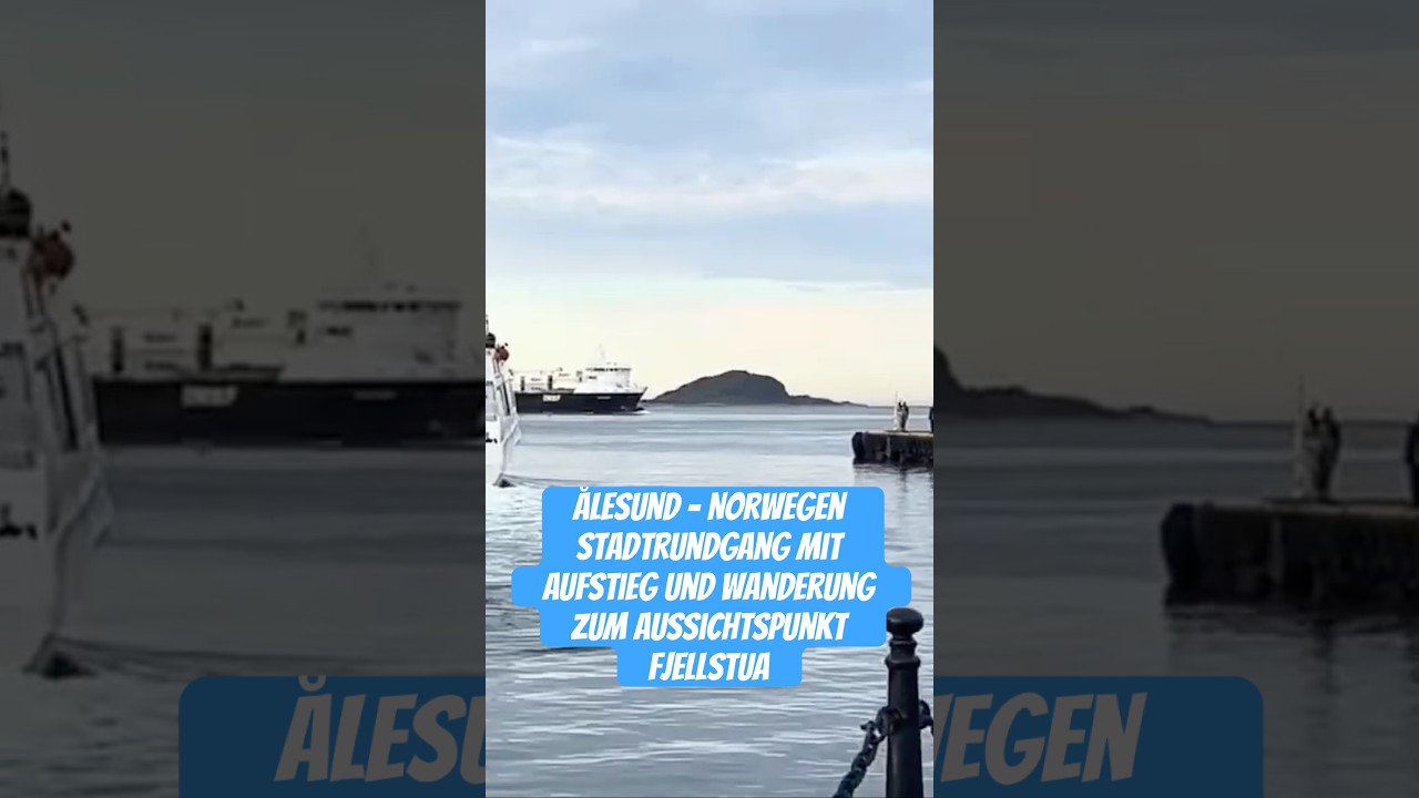 &Aring;lesund - Norwegen Stadtrundgang mit Aufstieg und Wanderung zum Aussichtspunkt Fjellstua