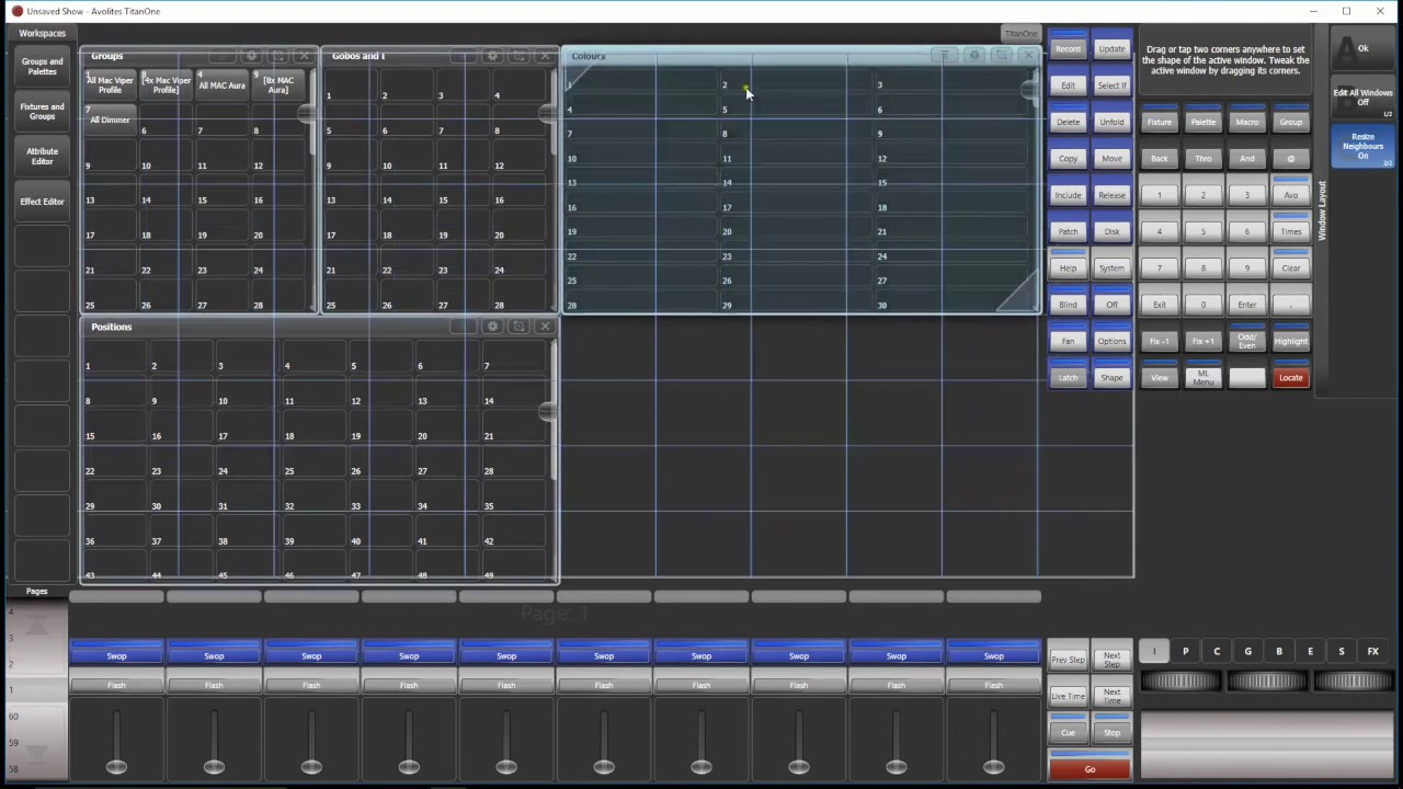 Tuto Avolites 3 : Workspaces
