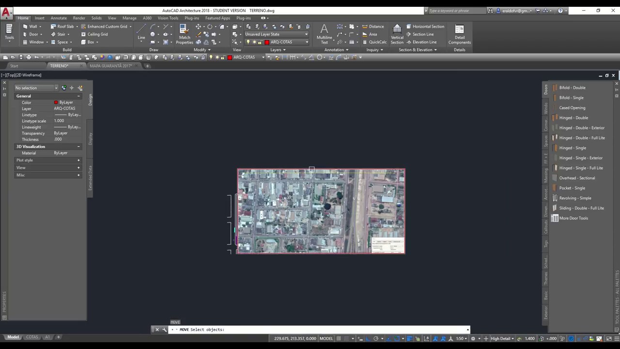 Autocad - inserindo imagem de satélite