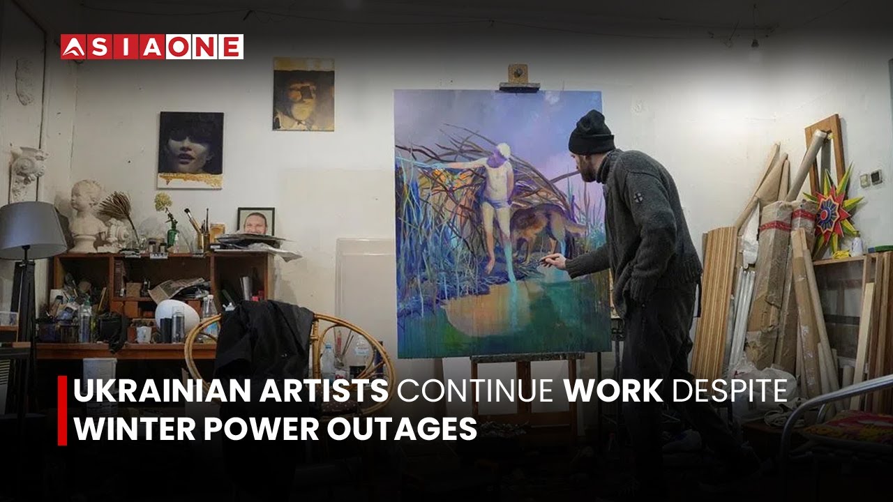 Ukrainian Artists Continue Work Despite Winter Power Outages | Asia One News