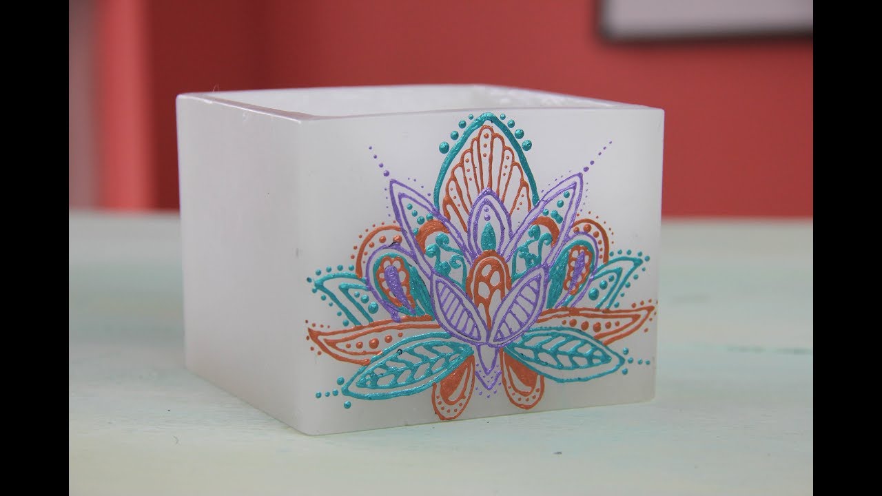 Pintar Velas con Acrilicos - Colores Metalizados