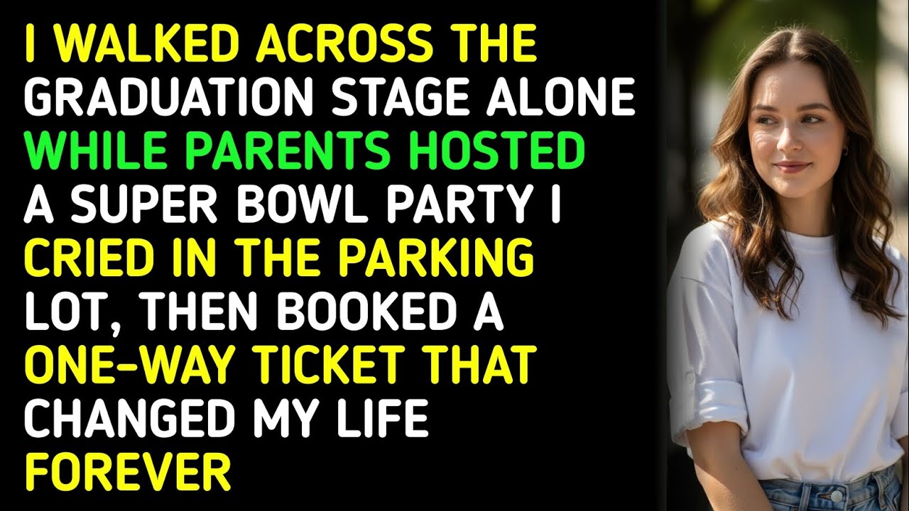 I WALKED ACROSS THE GRADUATION STAGE ALONE WHILE PARENTS HOSTED A SUPER BOWL PARTY I CRIED IN THE...