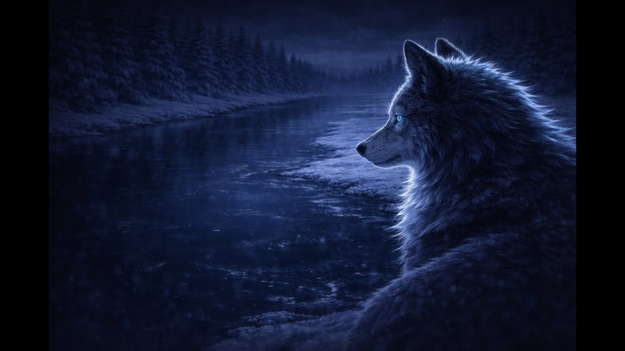 Ice Wolf LoFi - Calm Beats for Night Focus  10 Hours  Study • Relax • Sleep