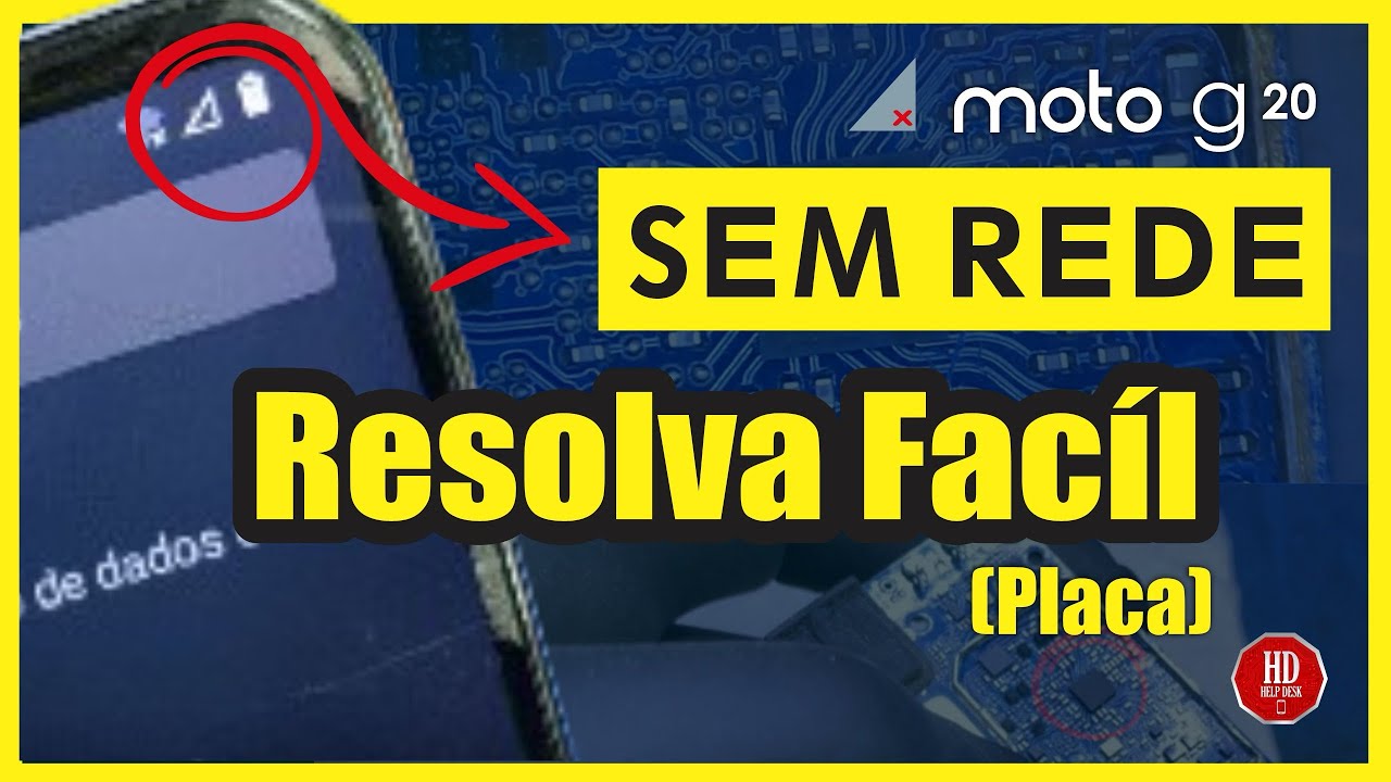 MOTO G10/G20 SEM REDE: DICAS SIMPLES