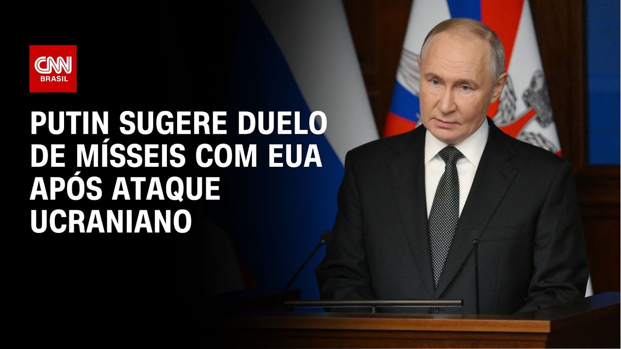 Putin sugere duelo de mísseis com EUA após ataque ucraniano | CNN NOVO DIA