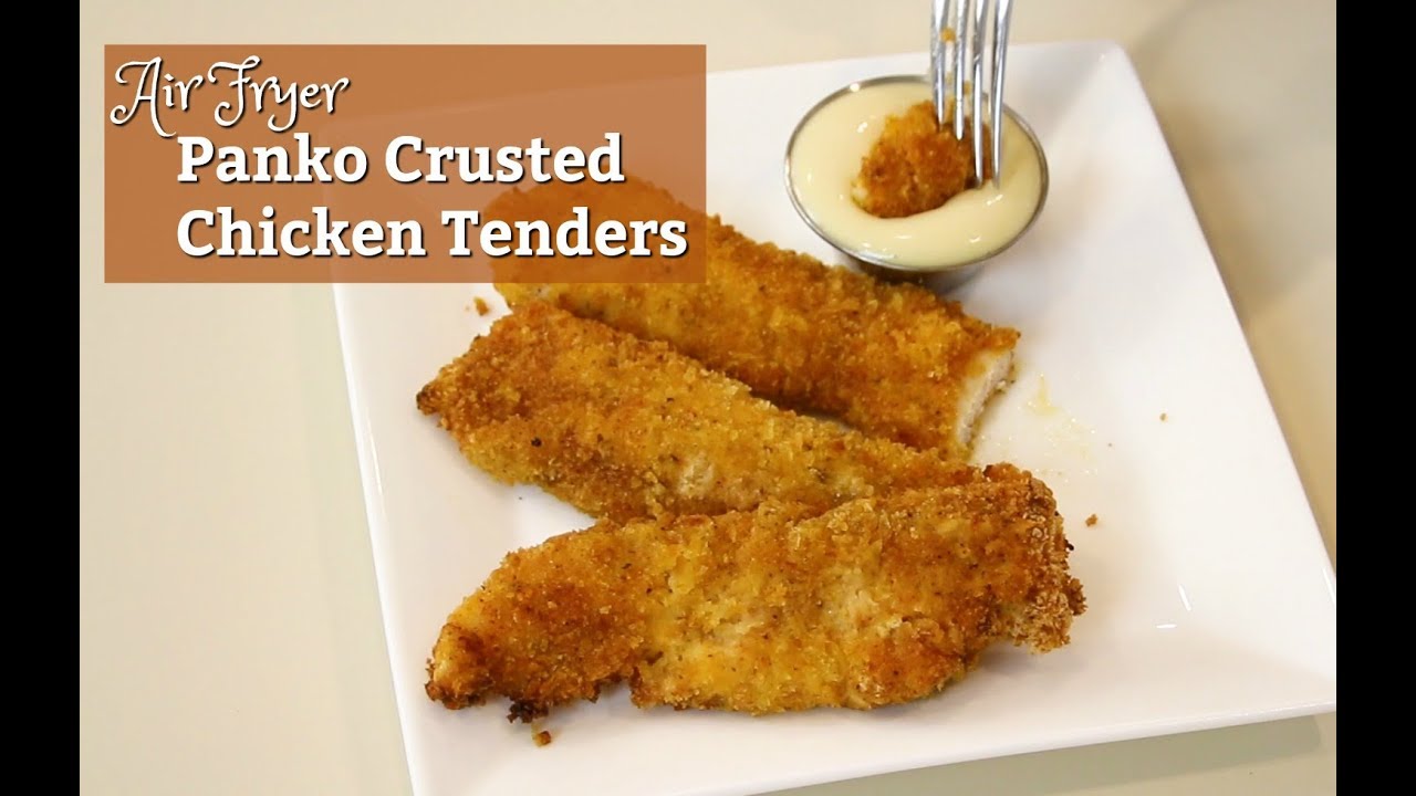 Air Fryer Panko Crusted Chicken Tenders ~ How to Make Crispy Chicken Tenders ~ Amy Learns to Cook