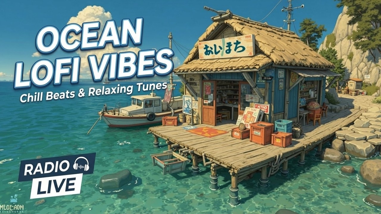 Океанский Лоу-фай | Японская музыка - Спокойное море и расслабляющий Лоу-фай хип-хоп