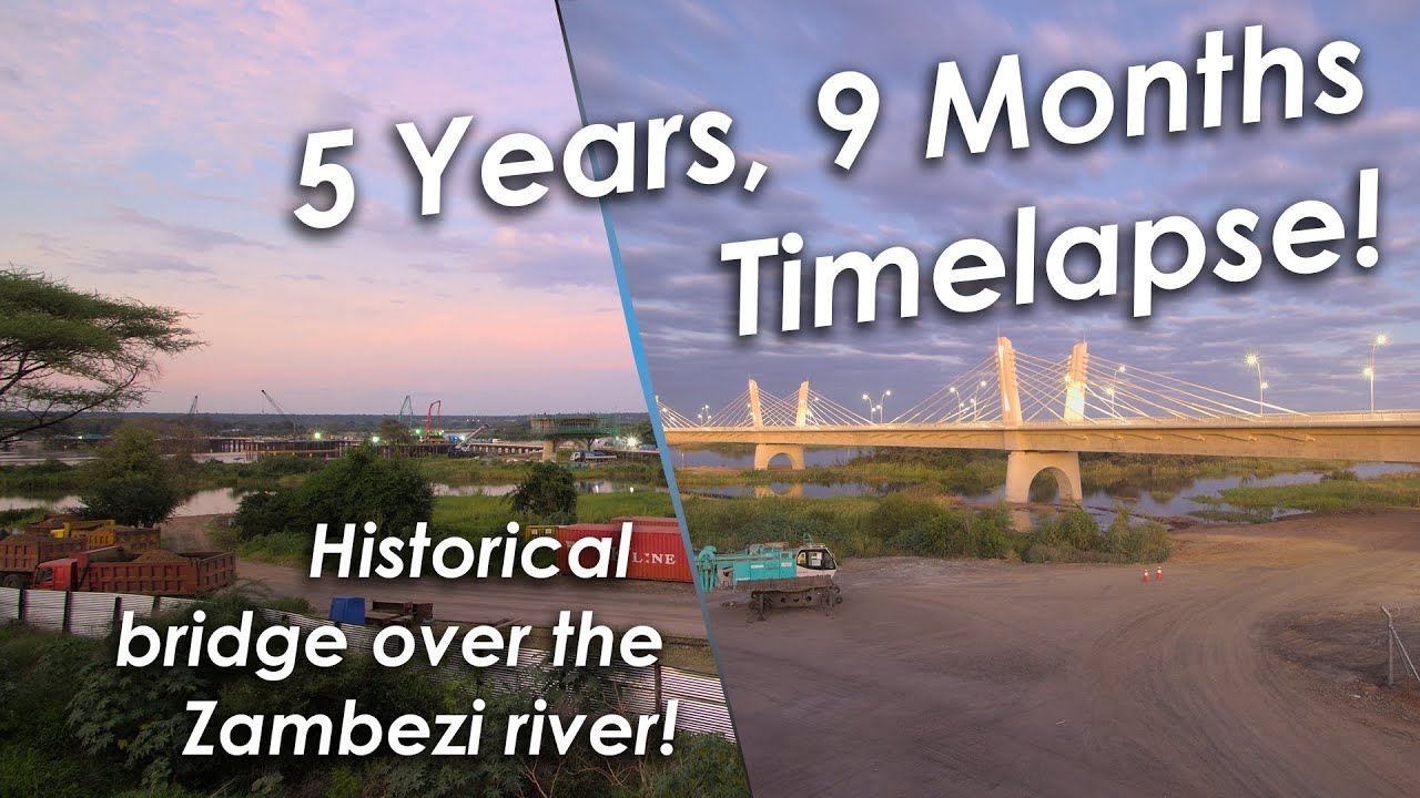 The Kazungula Bridge - Landmark African Infrastructure | 5+ YEAR Construction Timelapse!