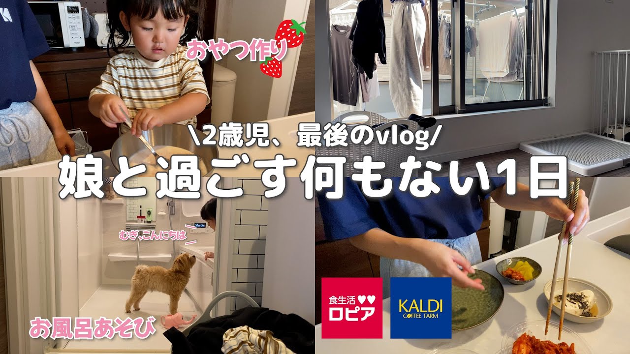 【家に引きこもりな日】自宅保育もあと少し...2歳児と1日何して過ごす？