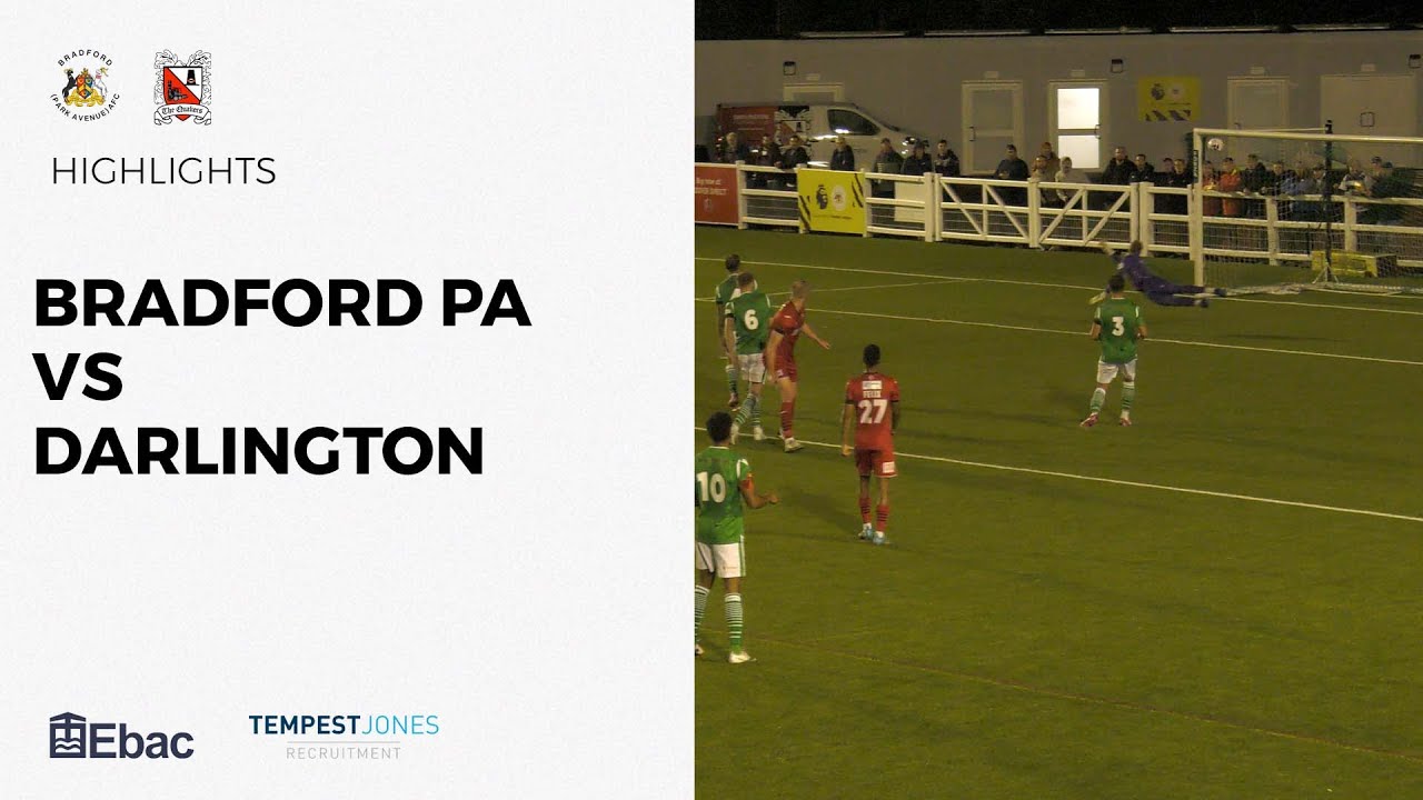 Bradford Park Avenue 1-3 Darlington - National League North - 2022/23