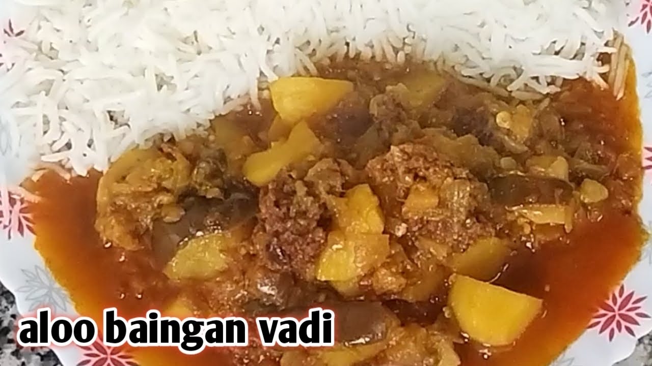 Aloo baingan vadi ki sabji| Taste of Punjab| Spicy sabji| Potato Brinjal badi sabzi @BONNAFOODS 