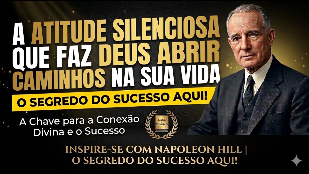 A Atitude Silenciosa que Faz Deus Abrir Caminhos na Sua Vida| Napoleon Hill