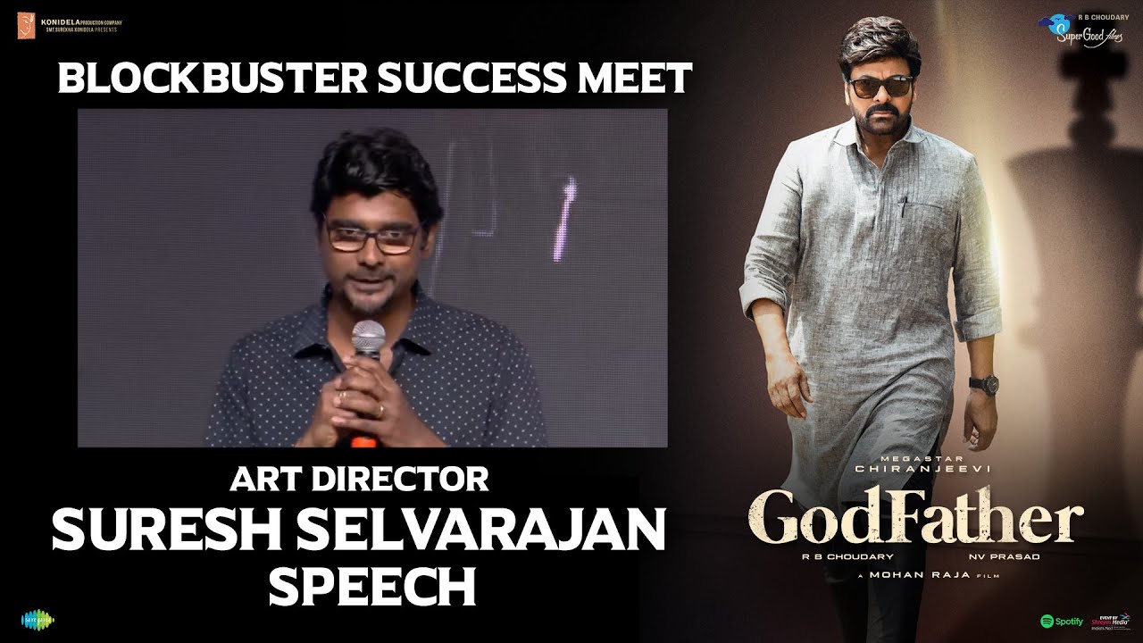 Production Designer Suresh Selvarajan Speech @ GodFather Blockbuster Success Meet