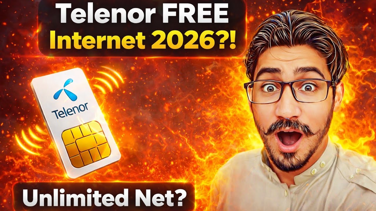 Telenor sim free internet in 2026_telenor sim py free internet chalaoo without balance and VPN.