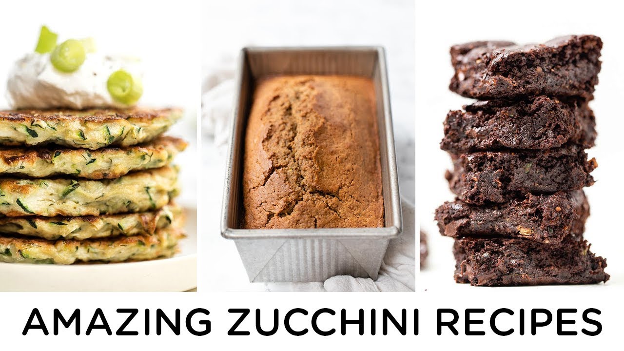 AMAZING & EASY ZUCCHINI RECIPES ‣‣ healthy & gluten-free