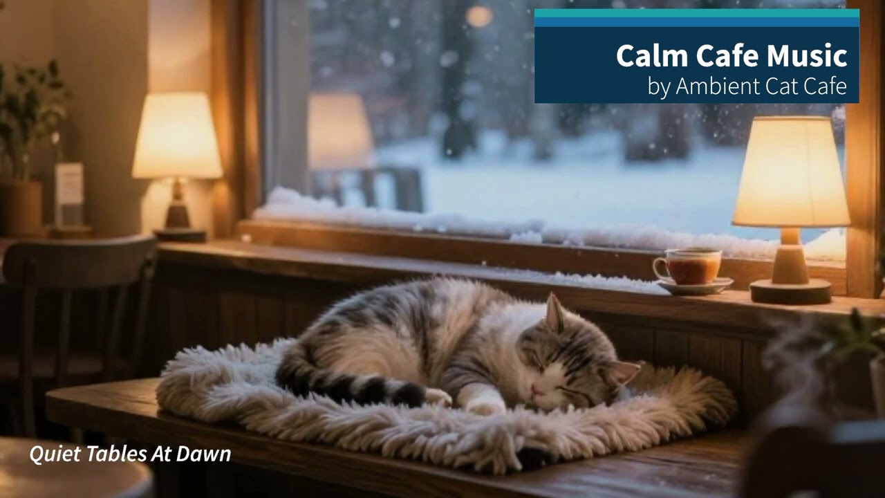 Calm Cafe Music – Quiet Times | Cozy Background Ambience (59 Minutes)