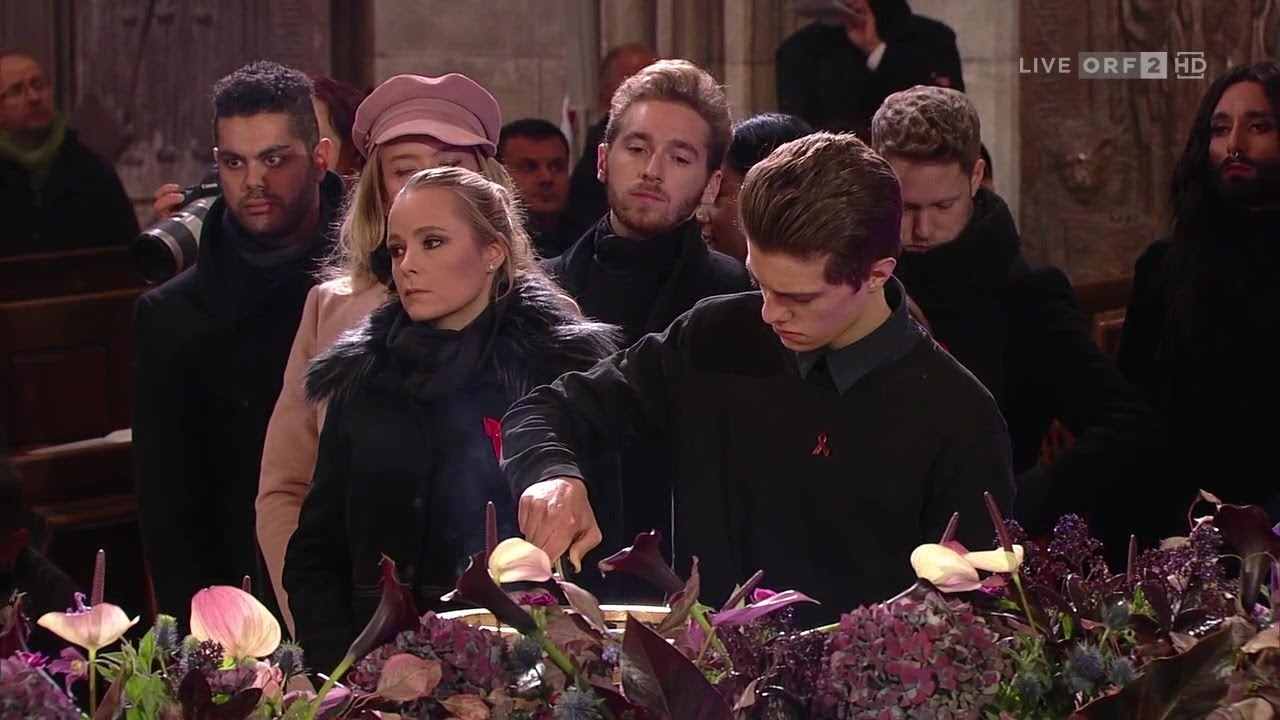 1.12.2017,  Mozart Requiem aus dem Stephansdom - Conchita Wurst, Gery Keszler